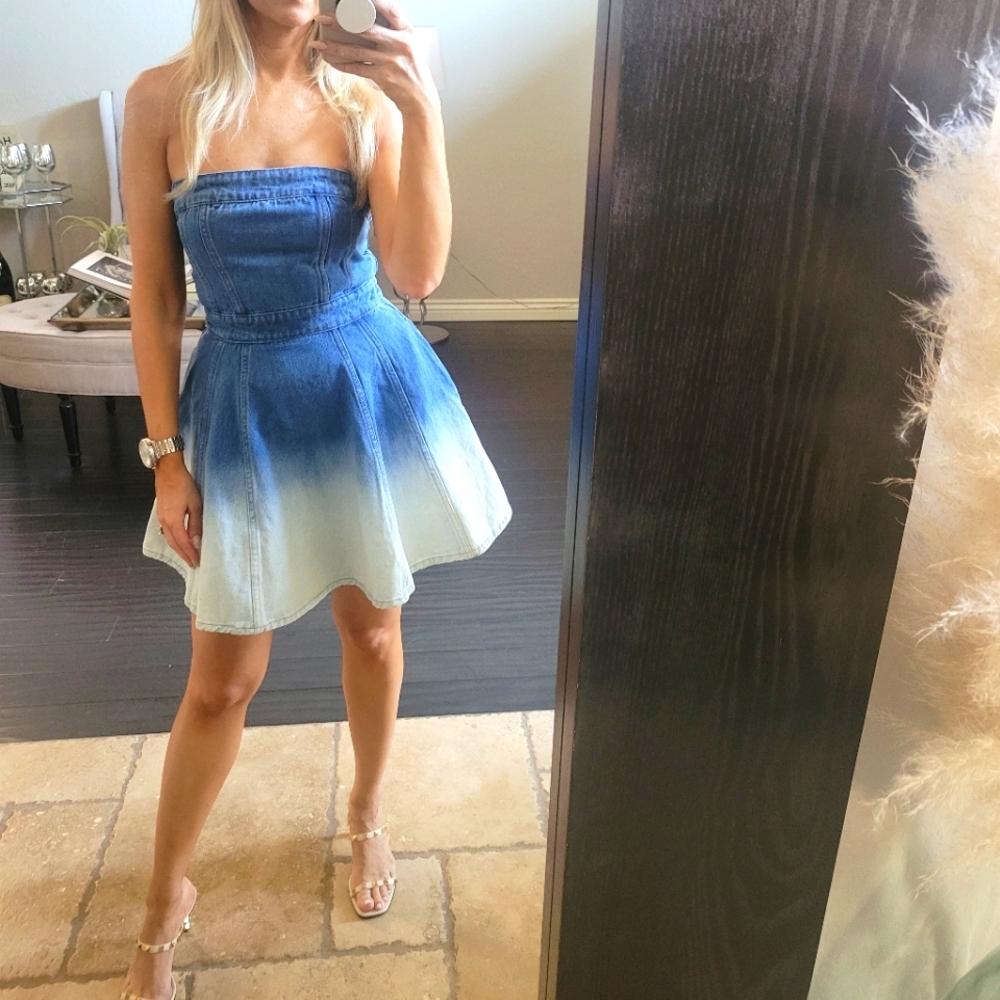 Denim ombre dress- Amanda Uprichard